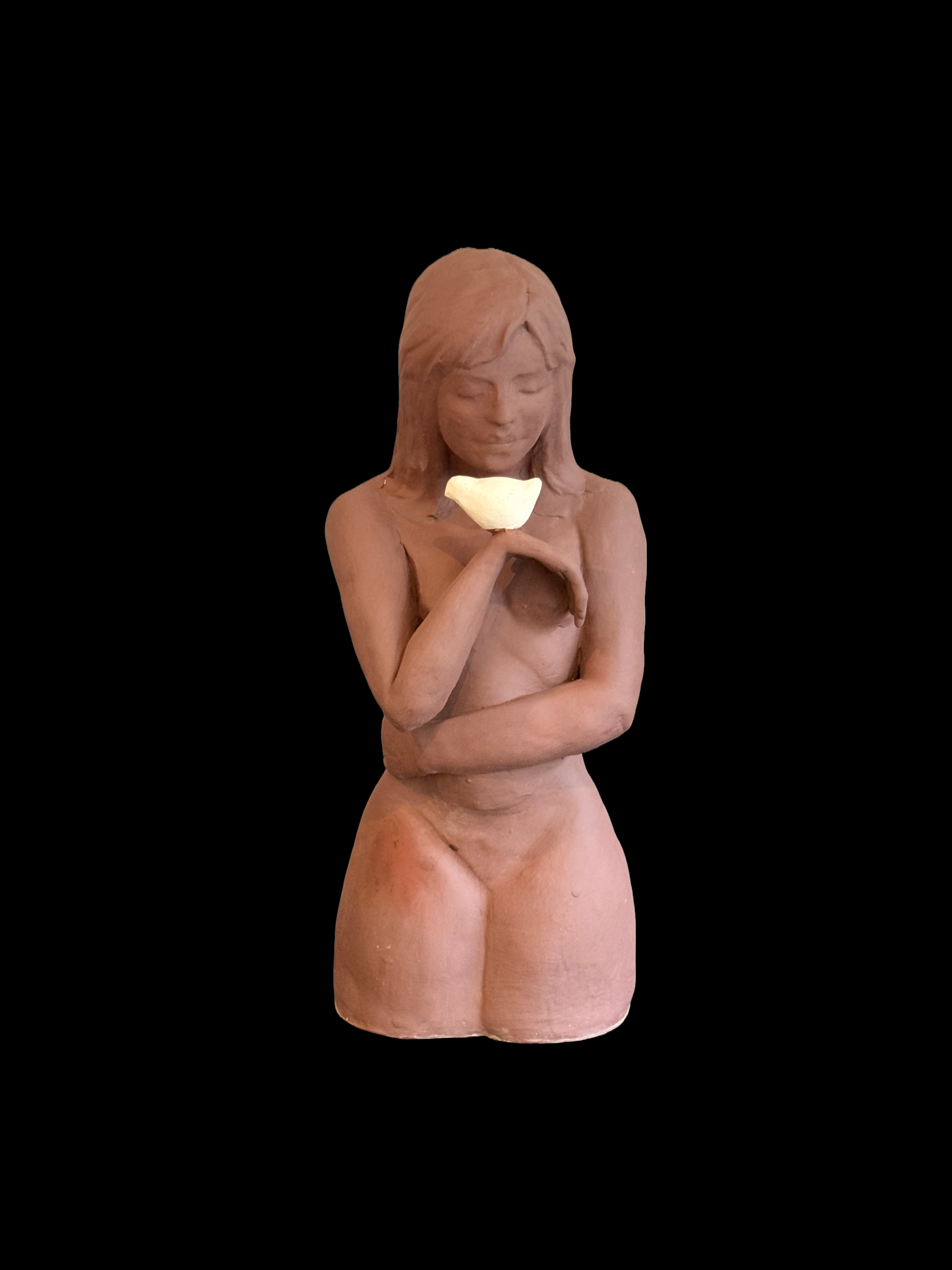 Bird lady 2 Terracotta